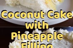 Coconut Cake with Pineapple Filling