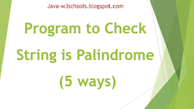 java-program-check-string-palindrome