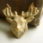 Stag Head Brooch