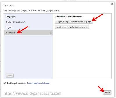 bahasa chrome