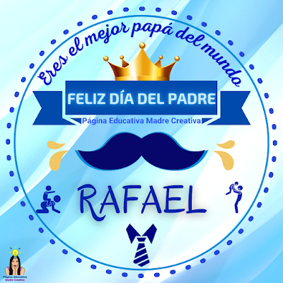 Solapín Nombre Rafael para redes sociales por Día del Padre