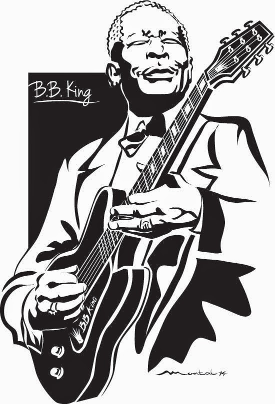  Vinilo decorativo de BB King