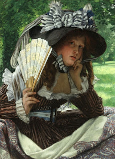 James Jacques Joseph Tissot - Young Lady with a Fan