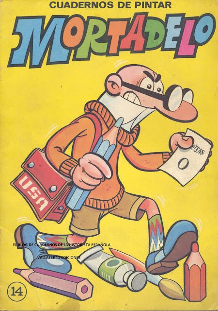 Cuadernos de pintar Mortadelo. Bruguera, 1972