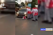 Viral Peserta Gerak Jalan di Jombang Tertabrak Mobil