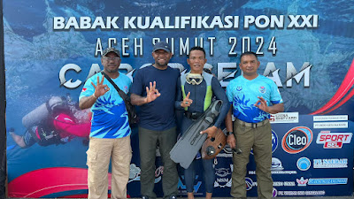 Membanggakan, dua prajurit Yonmarhanlan x altet selam papua lolos seleksi pra pon xxi Aceh -Sumut 2024