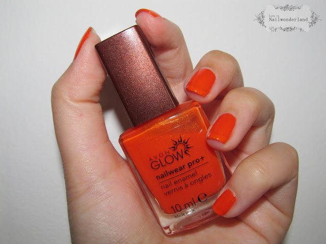 Avon Glow Nail Polish Flaming Orange