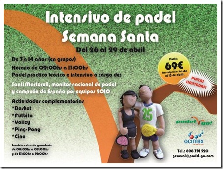 intensivo padel go semana santa 2011