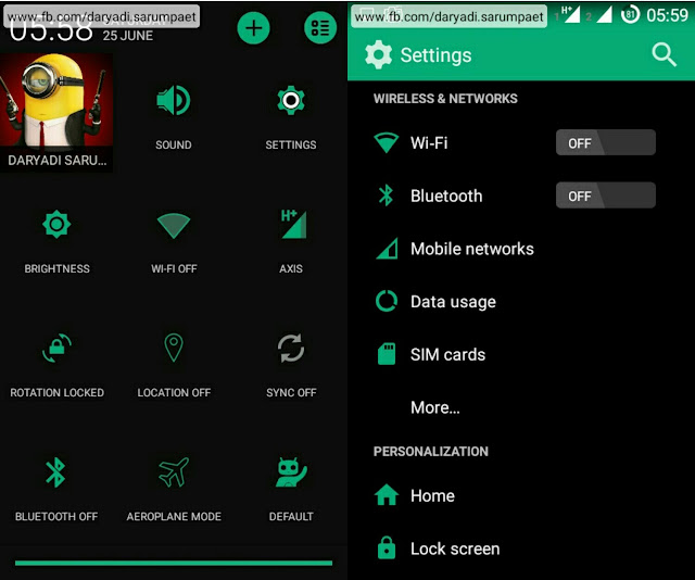 green ui overview cm11 theme