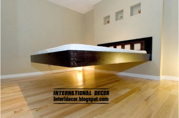 floating bed, creative beds for modern interior