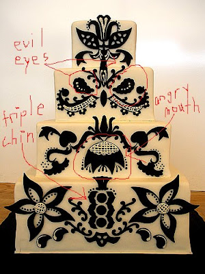 Black and White Wedding Cakes Bipolar to the core