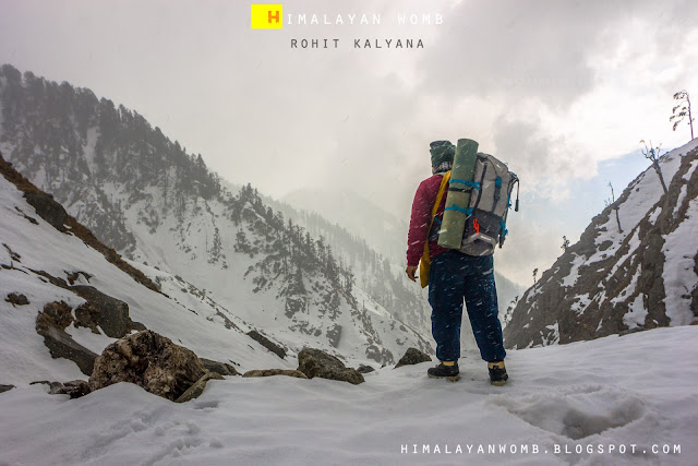 A beautiful winter trek in dhauladhar range. Rohit kalyana www.himalayanwomb.blogspot.com