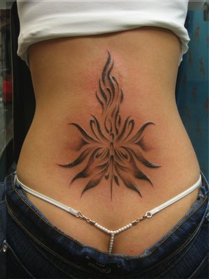 Lower Back Butterfly Tattoo 17 