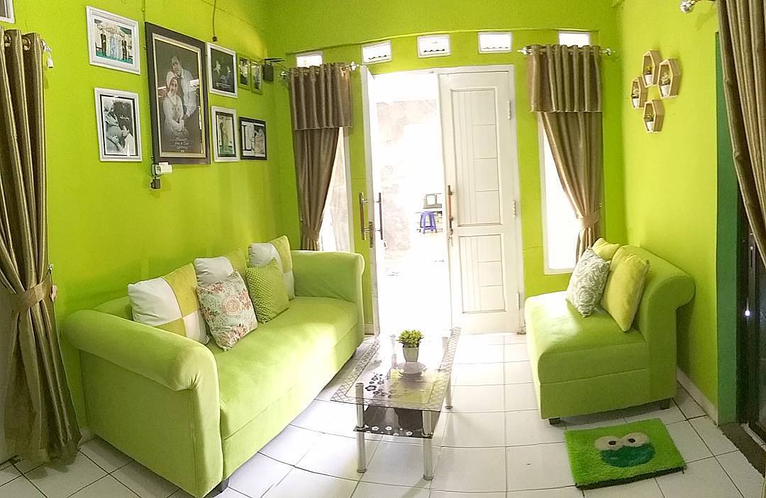 Desain Interior  Rumah  Minimalis warna  hijau  terang 