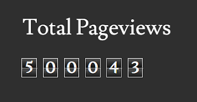 Half a million page views!