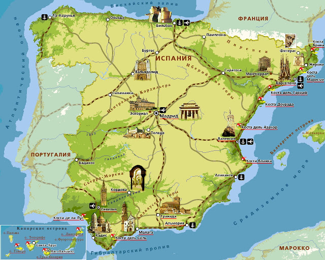 map of Spain 