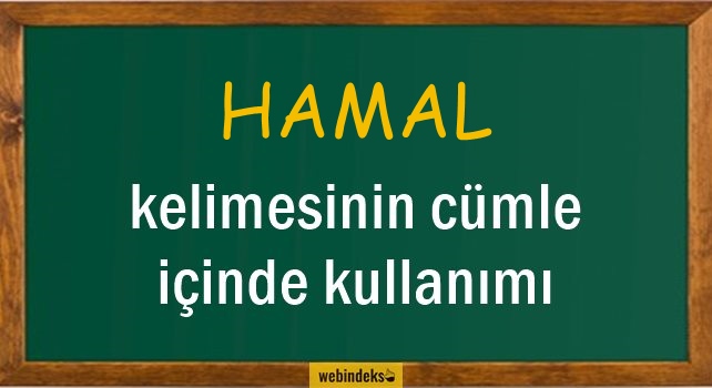 Hamal İle İlgili Cümleler, Kısa Cümle İçinde Kullanımı