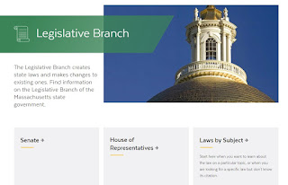 Find information on the Legislative Branch of the Massachusetts state government