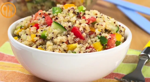 Quinoa Salad With Cucumber, Tomato