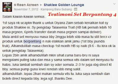 Set Vitamin Shaklee Yang Terbaik Untuk Ibu Berpantang Selepas Bersalin Supaya Cepat Sihat Semula