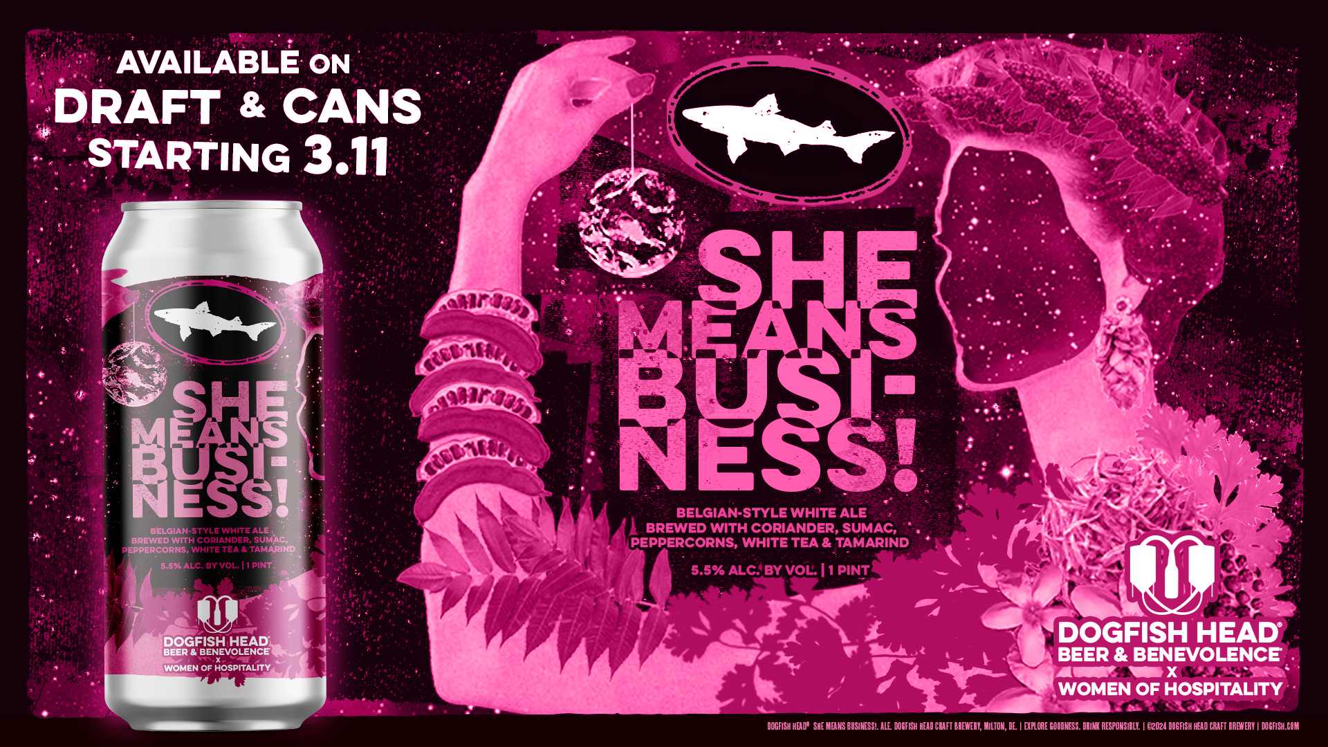 Dogfish Head & the Delaware Restaurant Association Celebrate Women’s History Month with New Benevolence Beer, She Means Business