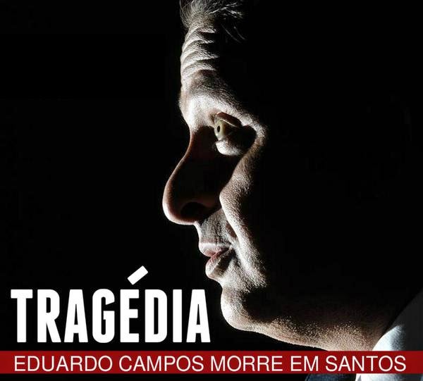 MORRE O CANDIDATO À PRESIDÊNCIA, EDUARDO CAMPOS (PSB)