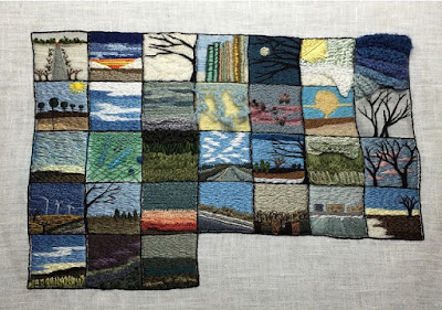 Lynn Harrigan embroidered calendar