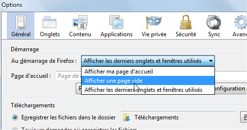 capture d'écran Firefox