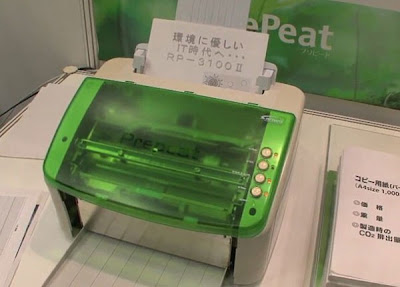 A PrePeat é uma impressora japonesa que utiliza um papel diferente