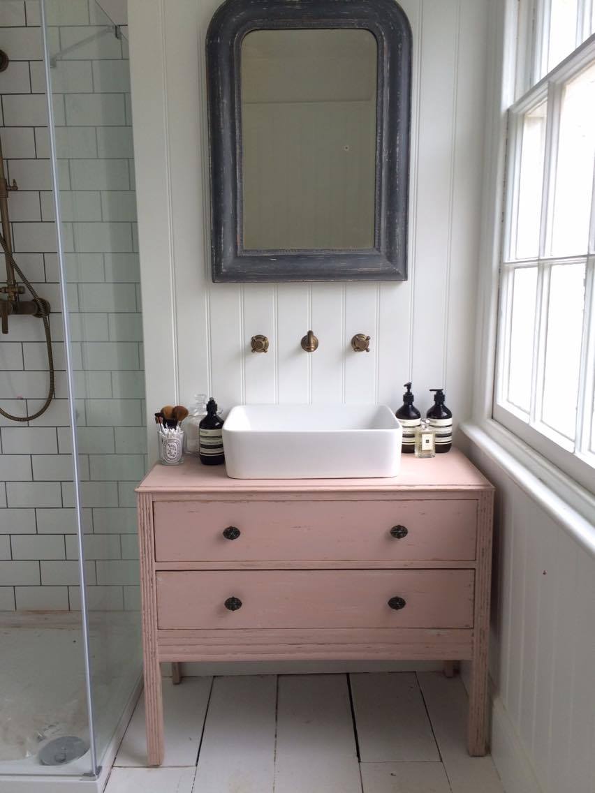 Makeover Turning A Chest Of Drawers Into A Bathroom Sink Unit Roses And Rolltops