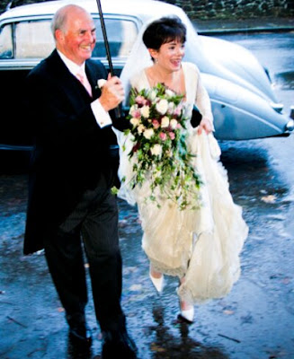 Victoria with her father at her wedding