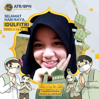 Twibbon Idul Fitri bersama Kementerian ATR atau BPN 2022, Design Unik dan Elegance