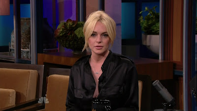 Hot Lindsay Lohan on The Tonight Show With Jay Leno in L A Pictures 