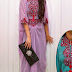 385-119 ~ Retro Lace Embroidery Batwing Kaftan Jubah Dress (without Inner) (RM69)