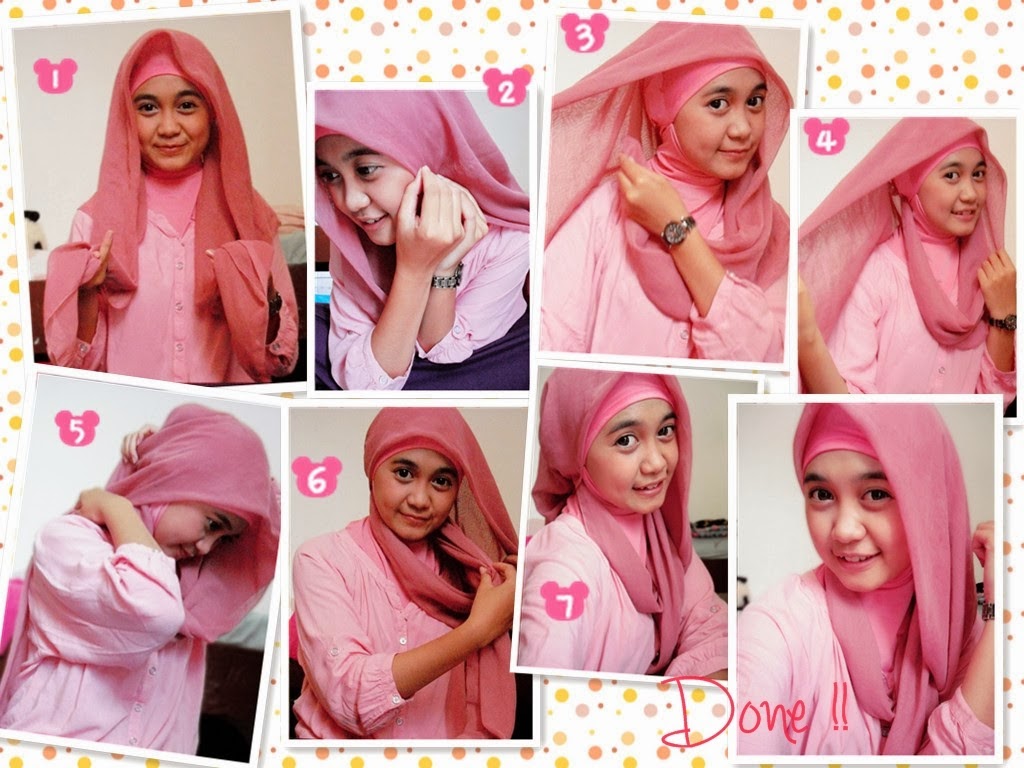10 Kreasi Tutorial Hijab Segitiga Untuk Sehari Hari