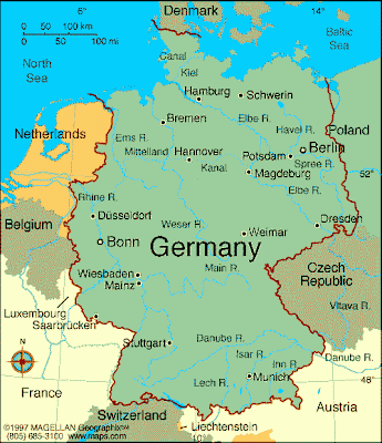 Mapa de Alemania Imagen