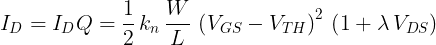 MOSFET Source Follower (Common Drain Amplifier)