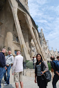 one side of Sagrada Familia (barcelona sagrada familia )