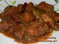 Pork Adobo with Chunky Chicken Liver Sauce