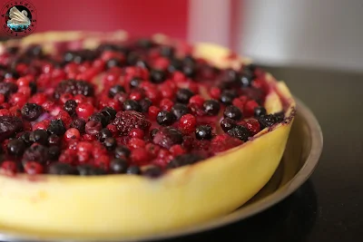 Flan aux fruits rouges