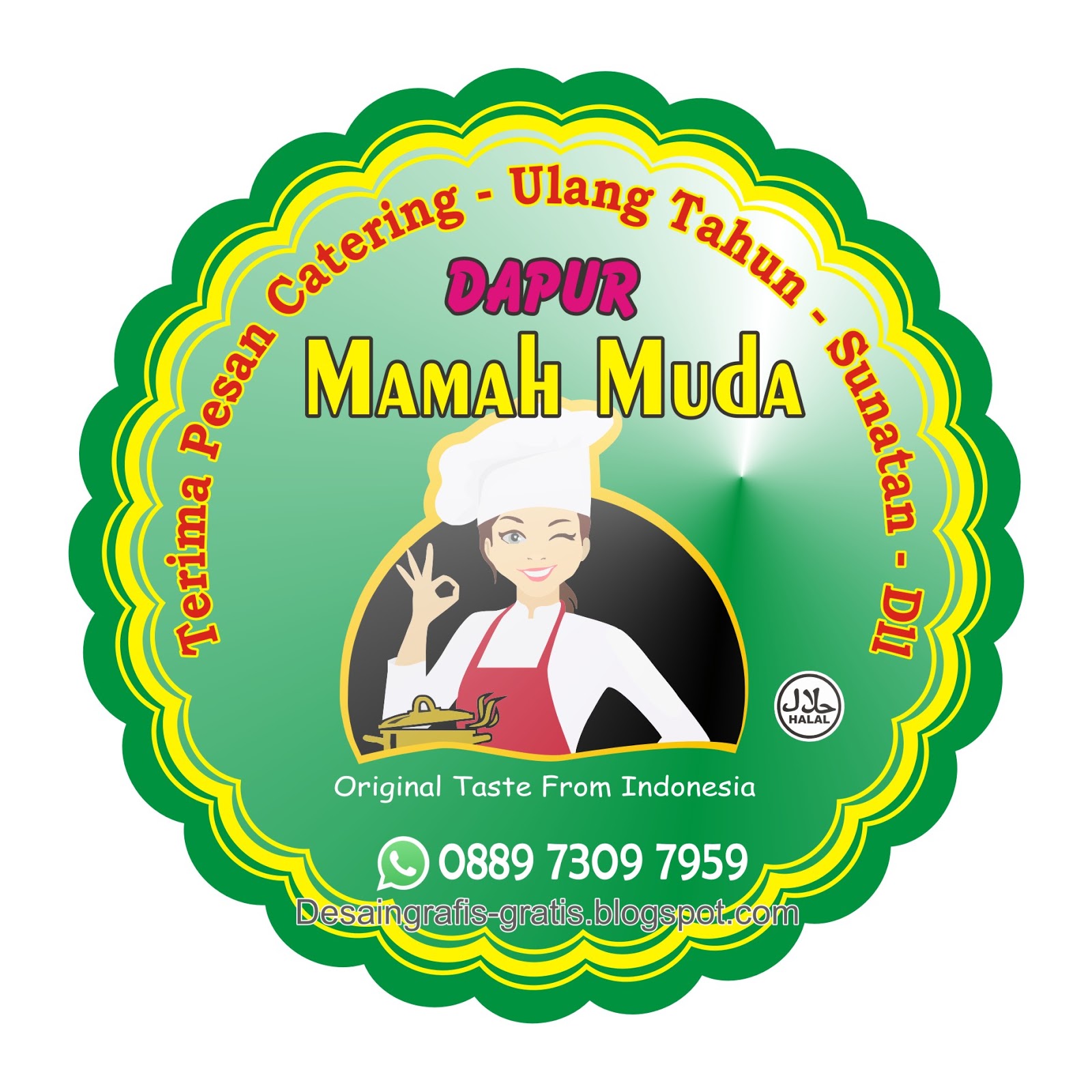  Download  Desain  Stiker Label Makanan  Kuliner Type Cdr  