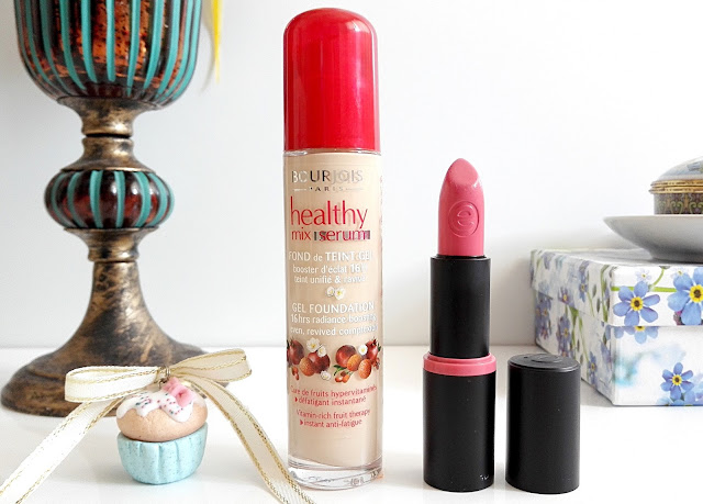 bourjois healthy mix serum essence kiss me lipstick