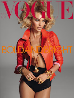Candice Swanepoel on cover of Vogue Italia, February 2011 edition