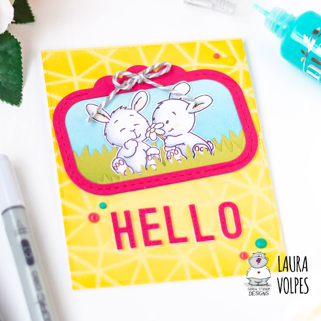 Bright Spring Card feat Gerda Steiner Designs Bunny Friends