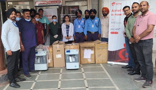 Bharti Airtel Organises Oxygen Concentrators Donation Drive to Support Healthcare Access in Ludhiana