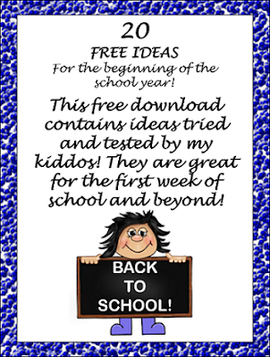 https://www.teacherspayteachers.com/Product/Freebie-List-of-Beginning-of-the-Year-Ideas-Games-and-Activities-2031182