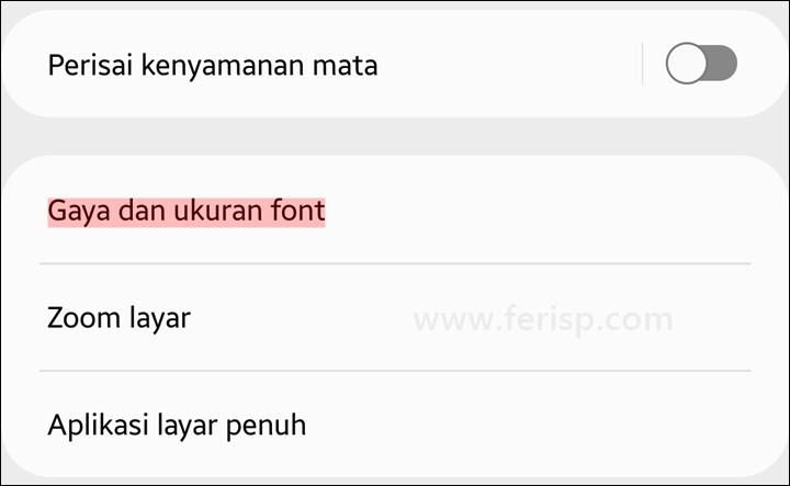 Cara Mengubah Font di HP Samsung