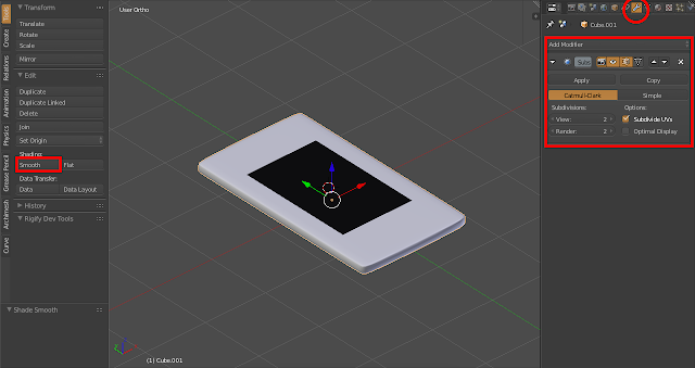 Memperhalus Model Subdivision Surface