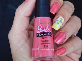 Esmalte Barbie Avon Rosa boneca + película Fazendo Arte