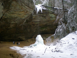 ice cone at Ash Cave